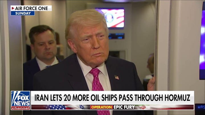 Trump says Iran allowing 20 oil ships through Strait of Hormuz