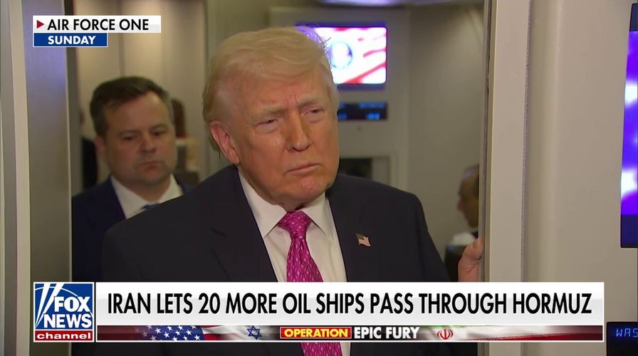 Trump says Iran allowing 20 lipid ships done Strait of Hormuz
