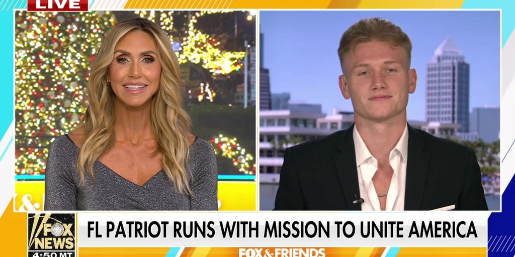 Florida runner goes viral with the American flag run club