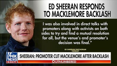 Ed Sheeran responds to Macklemore backlash amid 'Free Palestine' controversy