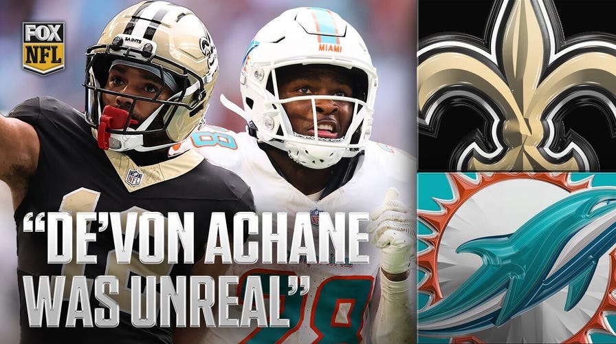 De’Von Achane TOPS 1,000 yards connected  the play   with record-setting outing successful  Dolphins’ triumph   implicit    Saints