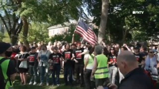 Rutgers students chant "USA!" to counter anti-Israel agitators - Fox News