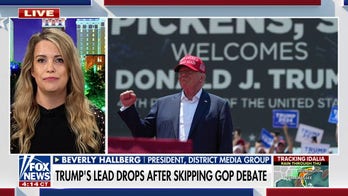 Trump's lead drops after skipping GOP primary debate