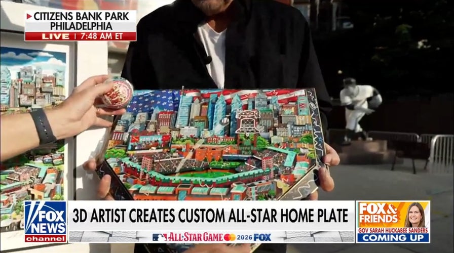 Steve Doocy showcases 3D artist's custom MLB All-Star Game home plate