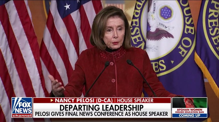 Nancy Pelosi delivers final news conference as House Speaker