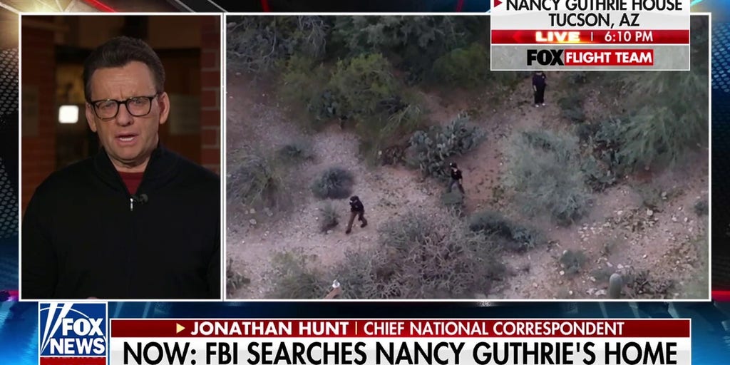 FBI agents meticulously searching Nancy Guthrie’s home