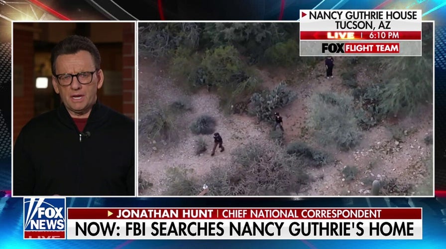 FBI agents meticulously searching Nancy Guthrie’s home