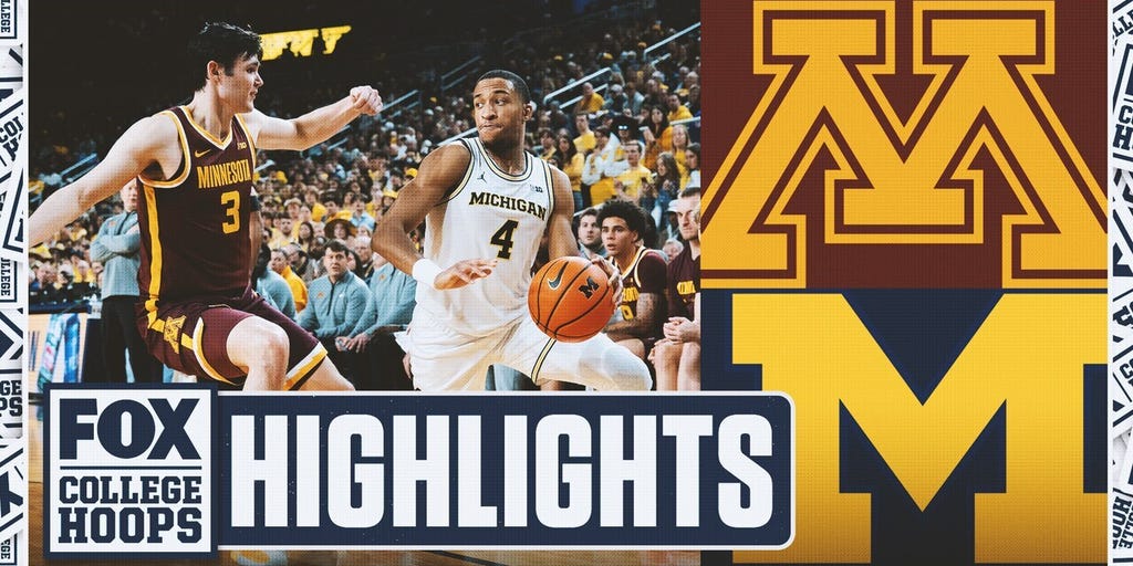 Minnesota Golden Gophers vs. No. 3 Michigan Wolverines Highlights 🏀 FOX College Hoops