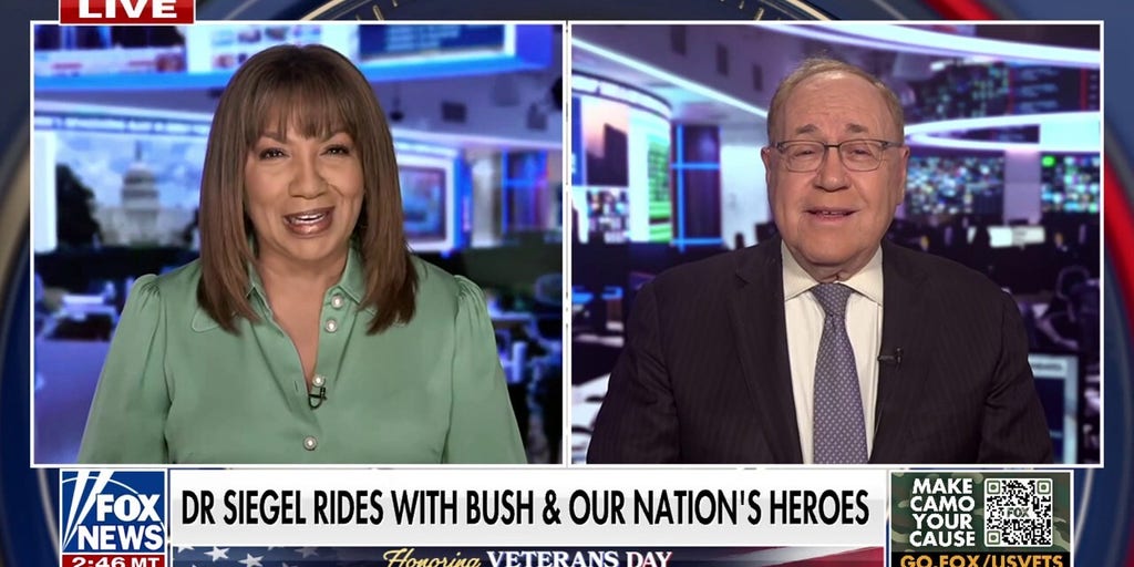 Former President Bush holds his annual bike ride in support of veterans
