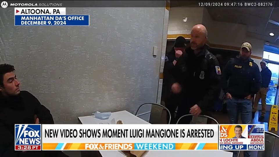 New video captures moment Luigi Mangione is arrested