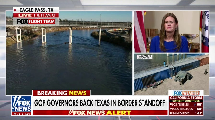 Republican governors pledge support for Texas in border standoff with Biden admin