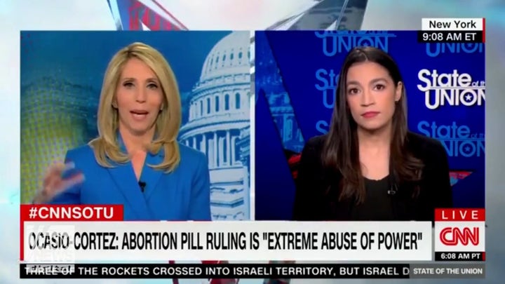 Rep. Alexandria Ocasio-Cortez pressed on claim that Biden admin should simply ignore abortion pill ruling