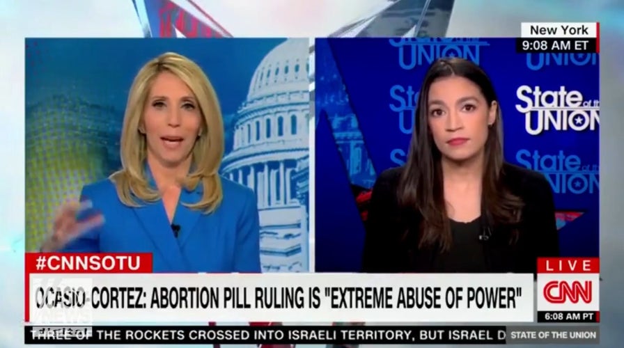 Rep. Alexandria Ocasio-Cortez pressed on claim that Biden admin should simply ignore abortion pill ruling