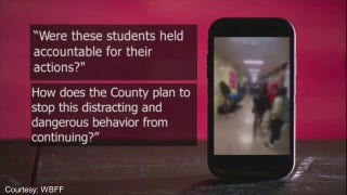 Cell phone video captures massive brawl in Baltimore County school - Fox News