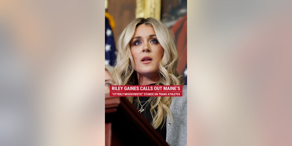 Riley Gaines calls out Maine's "utterly misogynistic" stance on trans athlete
