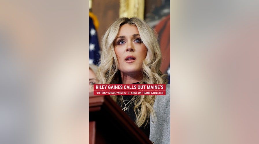 Riley Gaines calls out Maine's "utterly misogynistic" stance on trans athlete