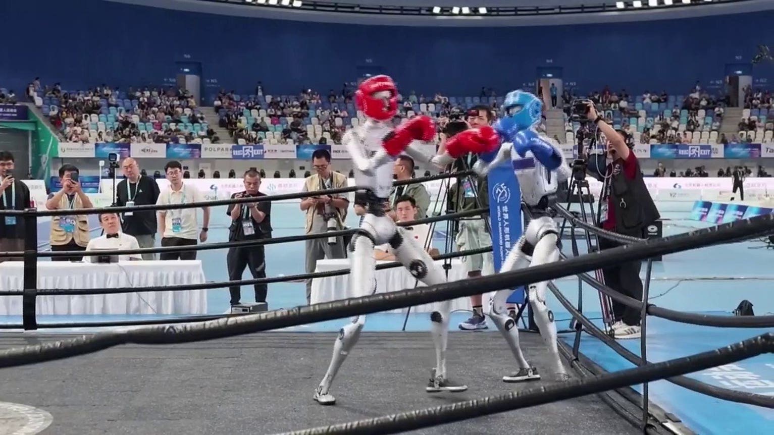 Robots duke it out at World Humanoid Robot Games in China