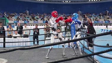 Robots duke it out at World Humanoid Robot Games in China