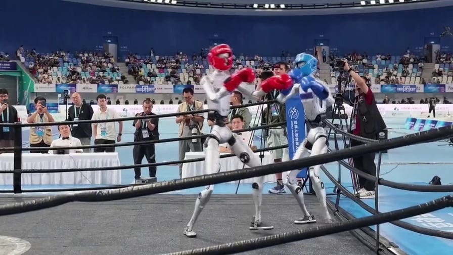 Robots duke it out at World Humanoid Robot Games in China