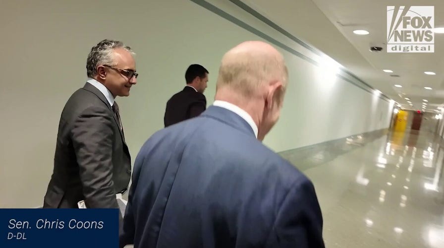 WATCH: Democrat senators silent on whether candidate should drop out over violent messages