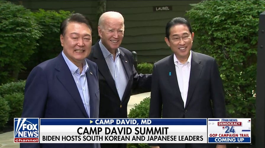 President Biden meets with key allies at Camp David