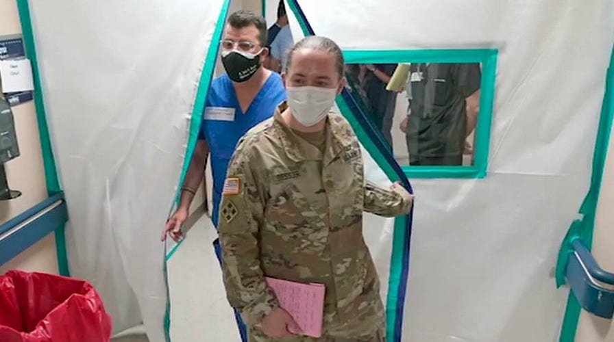US Army nurses and doctors sent to Texas to help with COVID-19 spike