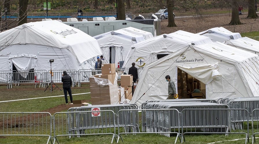Central Park field hospital preparing to receive first patients