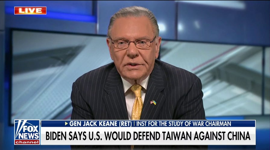 Gen. Keane backs Biden's pledge to defend Taiwan: 'Very appropriate'