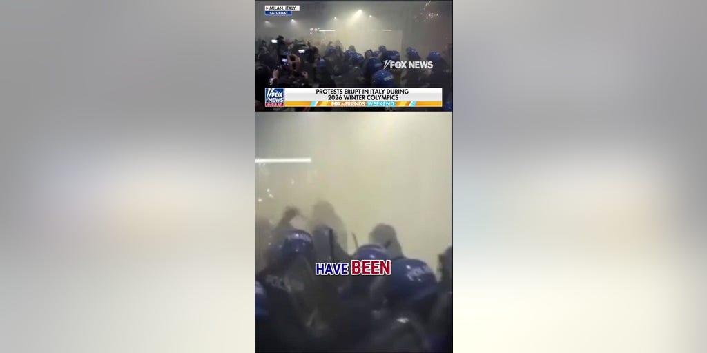 Several Olympics protesters arrested after CLASHING with police in Italy