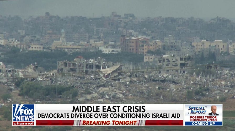 Democrats clash on Israel aid
