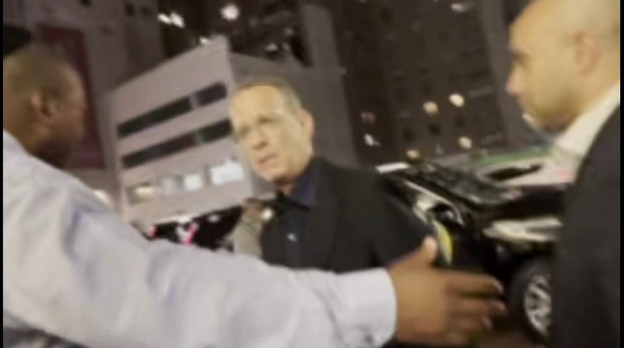 Tom Hanks yells at fan after wife Rita Wilson gets pushed