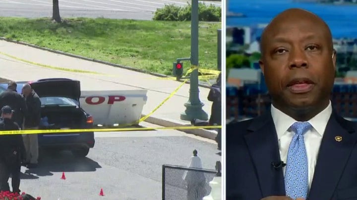 Tim Scott reacts to breaking news on suspect attacking Capitol complex