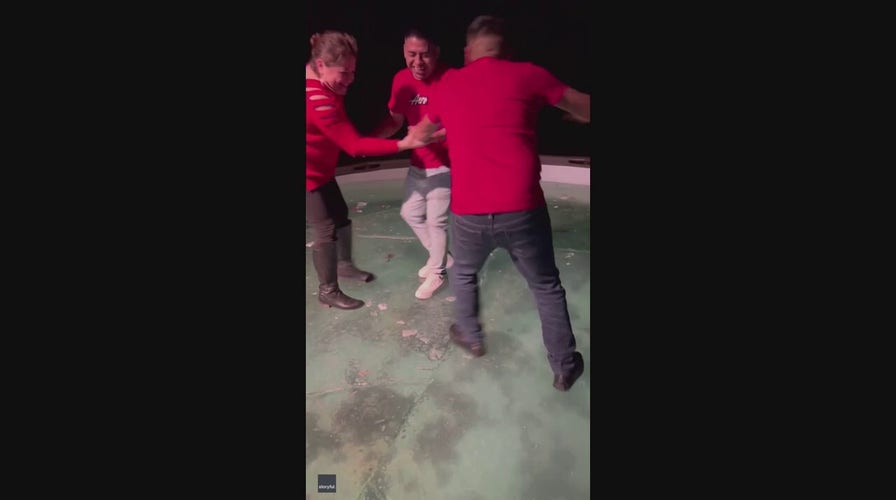 Virginia family goes viral after dancing and falling into frozen pool