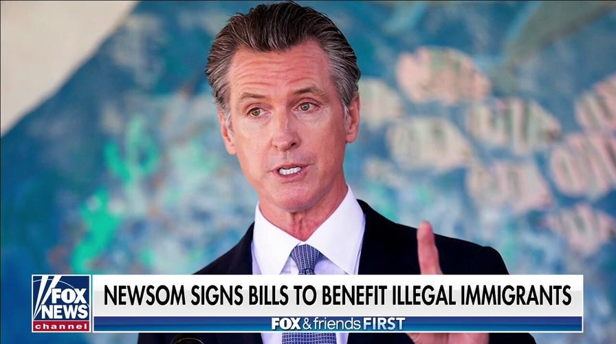 Gov. Gavin Newsom signs string of bills to benefit illegal aliens