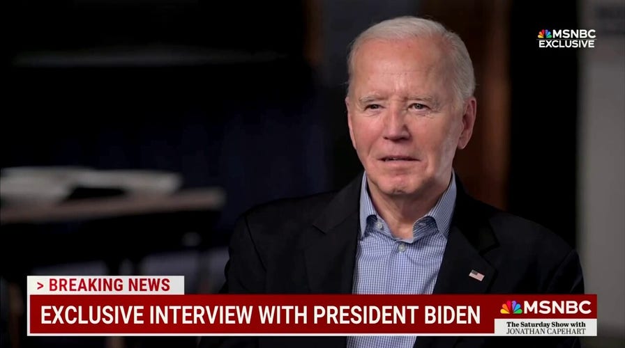 Biden urges ceasefire talks, addresses calling Laken Rileys murder suspect an illegal in MSNBC interview