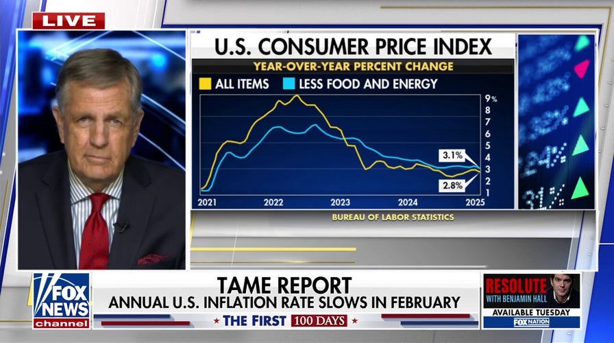 Brit Hume discusses inflation and the state of the economy as tariffs increase