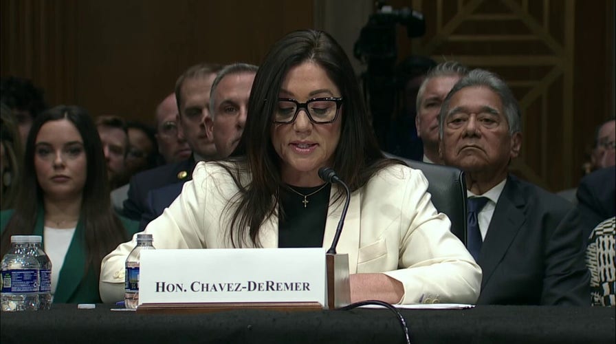 President Donald Trump’s nominee for labor secretary delivers opening statement