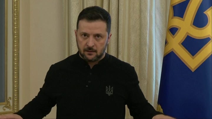 Ukrainian President Volodymyr Zelenskyy is looking to secure his country with NATO "or something similar"