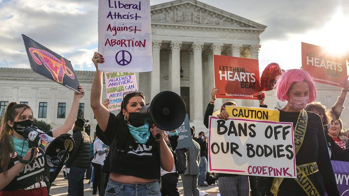 Live Action and Mississippi AG Fitch rally at the steps of the Supreme Court ahead of justices hearing oral arguments in pivotal abortion case