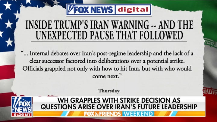 Trump administration grapples with Iran strike decision amid massive protests