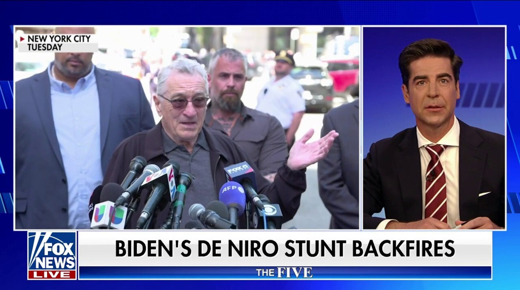 Biden Campaign's De Niro Stunt Sparks Trump Rebuke