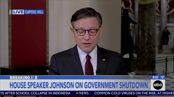 Speaker Johnson and ABC’s Stephanopoulos clash over government shutdown, illegal immigrants getting health care