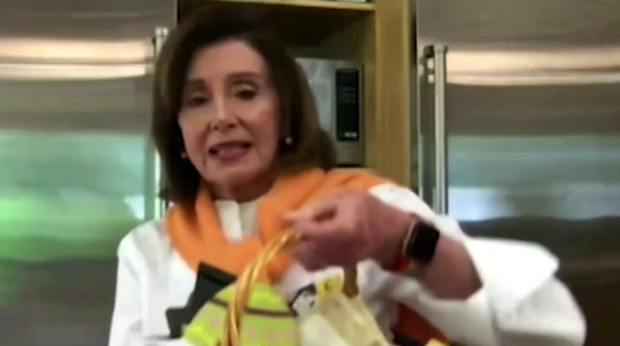 Nancy Pelosi hard at work building dessert stockpile