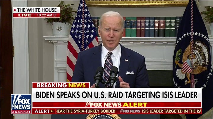President Biden delivers remarks on the US Special Forces operation that killed ISIS leader