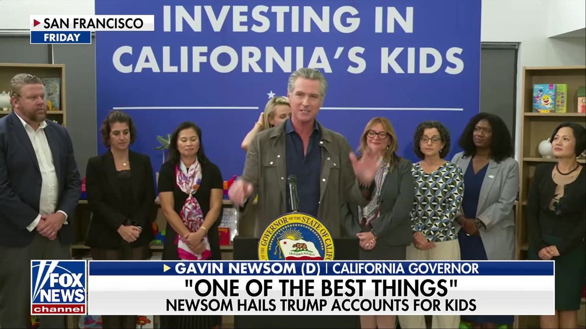 Newsom says Trump Accounts for kids are ‘one of the best things’ Trump has done