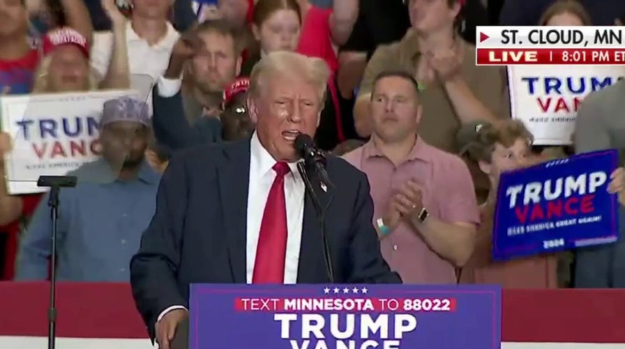 Trump at Minnesota rally: I sent in National Guard while Kamala Harris sided with arsonists, rioters