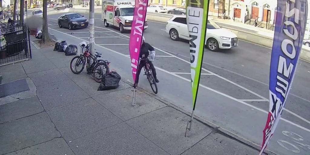 Cyclist is mowed down by a U-Haul truck in Brooklyn | Fox News Video