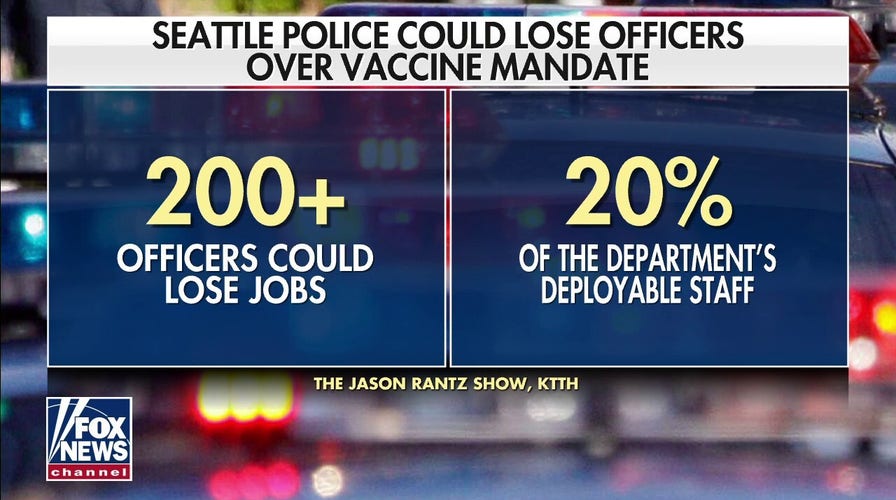 Seattle police could lose 20% of force over COVID vaccine mandate