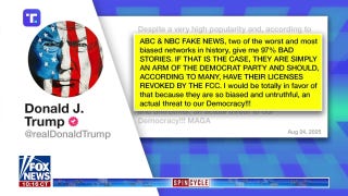 Trump warned against pulling broadcasting licenses for ABC, NBC: 'Isn't a great look'