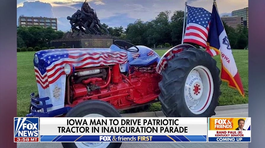 Iowa man to drive patriotic tractor in Trump inauguration parade